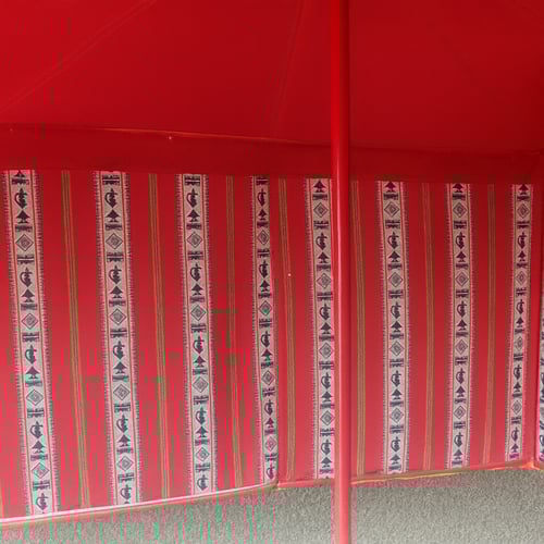 خيمة الوسام, 3 طبقات, مقاس 4×6 ياردة, أسود مع خطوط...