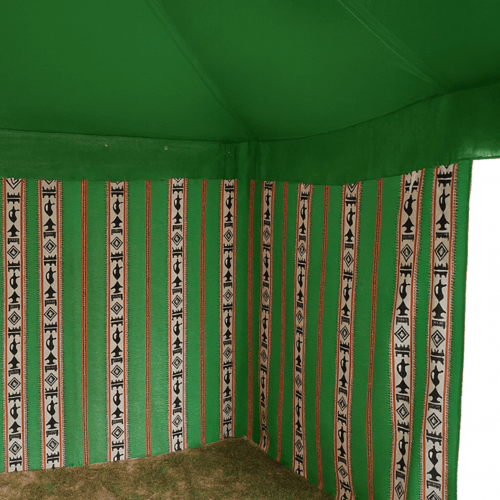 خيمة الوسام, 3 طبقات, مقاس 4×6 ياردة, أسود مع خطوط...