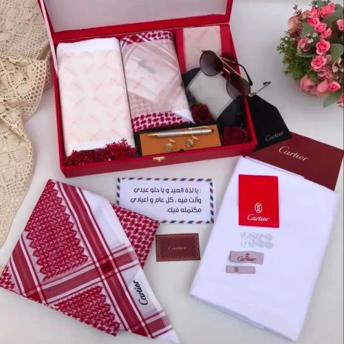 طقم كارتير ماستر كواليتي شماغ ، قماش، نظاره، قلم ،...