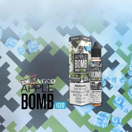 نكهة سولت بومب تفاح بارد Bomb Apple VGOD ICED