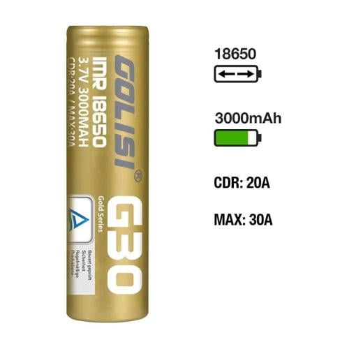 بطارية شيشة فيب جوليسي Golisi G30 18650 Battery