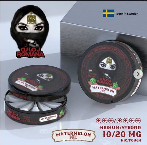 (20 نيكوتين) اظرف نيكوتين رمانه عدة نكهات Romana