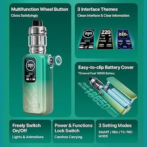 VOOPOO VINCI Spark 220 جهاز شيشة فينشي سبارك 220 م...