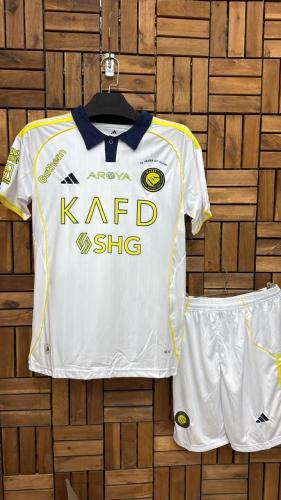 طقم نادي النصر الثالث الابيض الجديد 2026-2025 الاب...