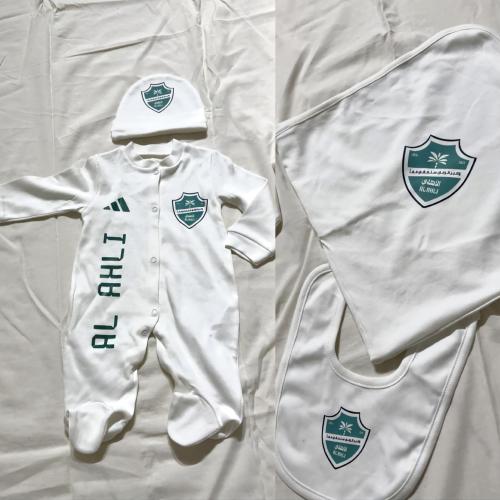 طقم مواليد بشعار الاهلي الجديد 2026 -متجر النجم