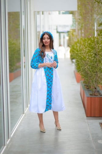 فستان شالكي نسائي بالاسم