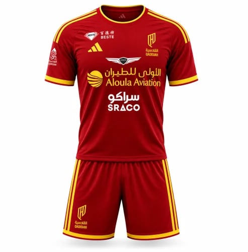 طقم القادسية الأساسي الجديد 2026-2027
