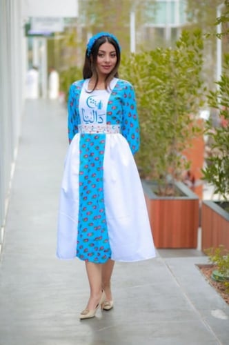 فستان شالكي نسائي بالاسم