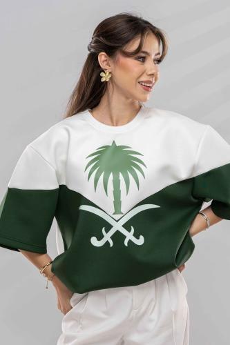 تيشيرت اليوم الوطني اوف سايز
