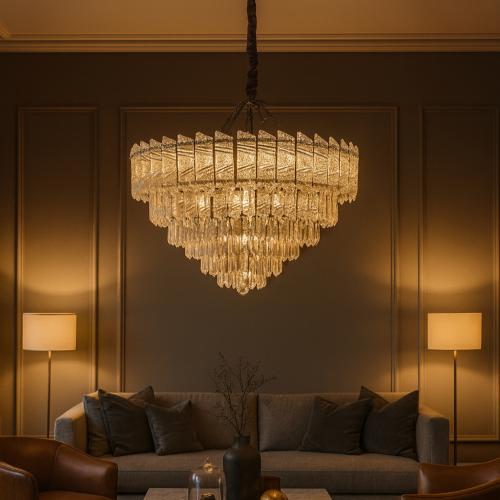 نجفة مودرن كرستال مقاس 60 سم