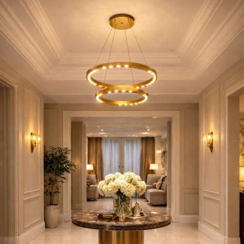 علاقي مودرن ماجنتك ليد ذهبي لون الانارة 3 اضاءات