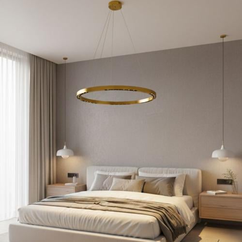 علاقي مودرن ماجنتك ليد ذهبي لون الانارة 3 اضاءات