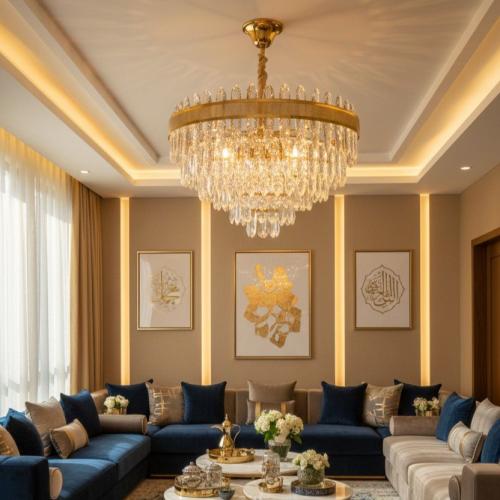 نجفة مودرن كرستال مقاس 60 سم