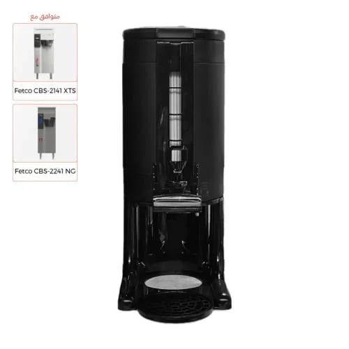 Black Double Wall Vacuum Beverage Dispenser 1Gallo...
