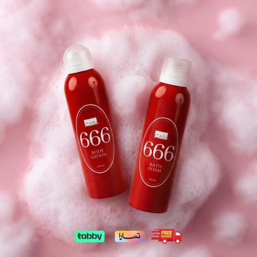 مجموعة الثنائي 666 الرغوي لعناية فائقة بملمس الحري...