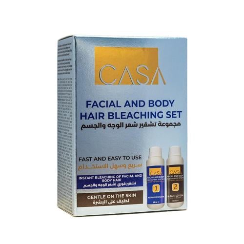 مجموعة كازا السريعة لتشقير شعر الوجه والجسم