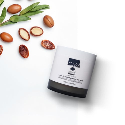 قناع بزيت الأرجان لترطيب مكثف للشعر التالف من كازا...