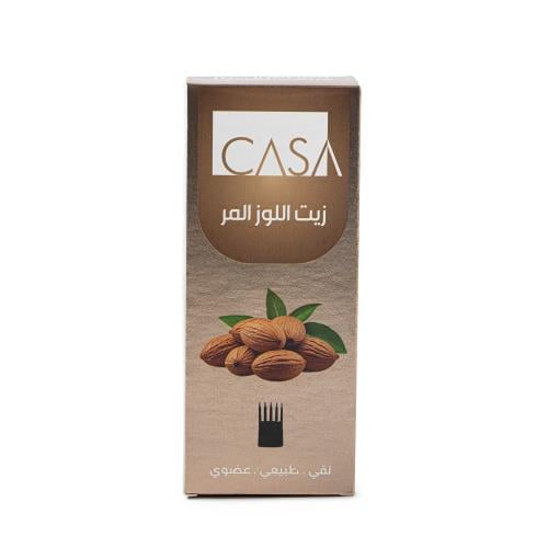 زيت اللوز المر للتفتيح البشره وترطيب الشعر من كازا...