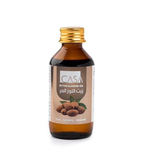 زيت اللوز المر للتفتيح البشره وترطيب الشعر من كازا...