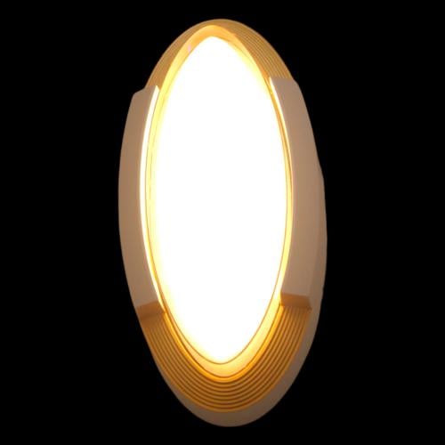 إضاءة بيضاوية/محدبة أصفر