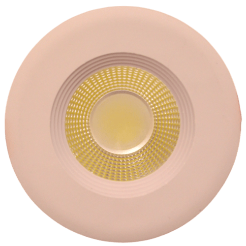 اضاءة داخلية 3" (7.5cm) اطار اسود/ابيض 7W