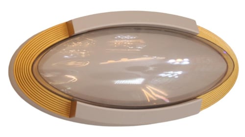 إضاءة بيضاوية/محدبة أصفر