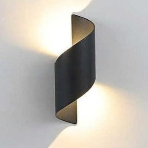 إضاءة حلزوني أسود-أبيض/أصفر