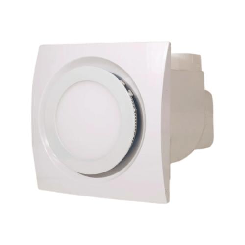 مروحة شفط ديكور 8 إنش مع إنارة LED 12W — موتور نحا...