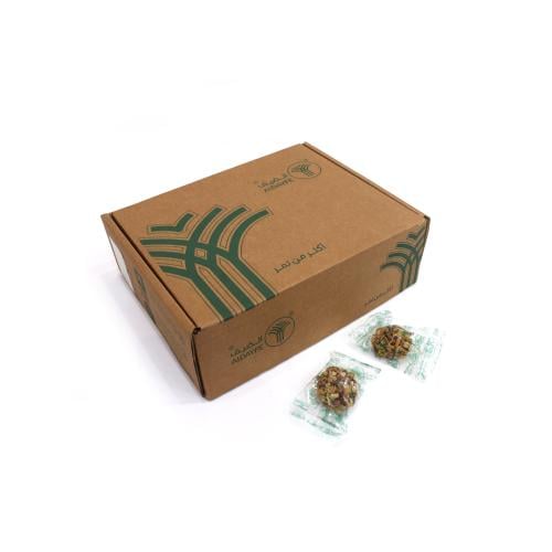 كرتون تمرية محشوة بالطحينة ومغطاه بالمكسرات 600 جر...