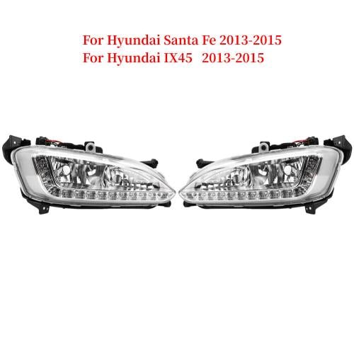 Fog lights for Santa Fe 2013-2015 LED strips