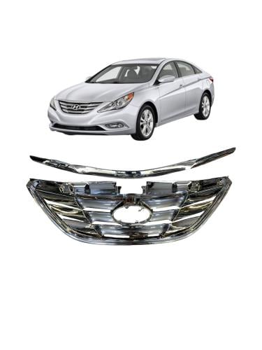 Sonata grille 2011-2015 nickel with the strip