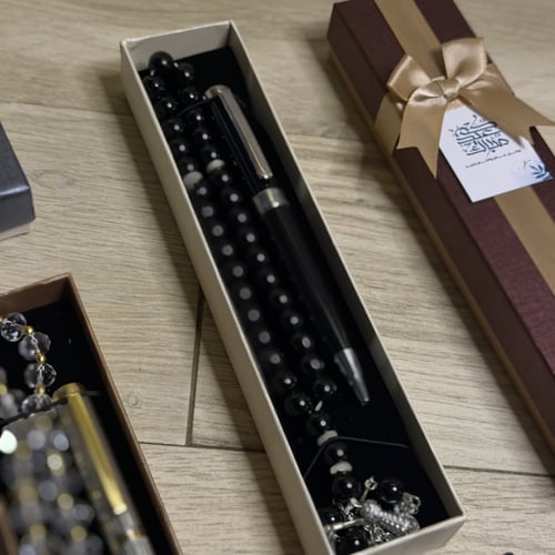 هديه رجاليه قلم ومسبحه فاخره