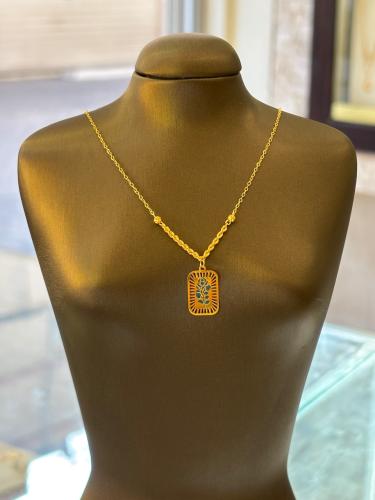 عقد السبيكة ذهب صافي عيار 21