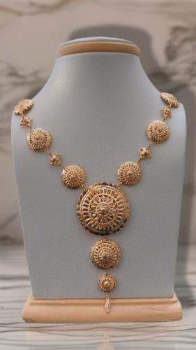 عقد كرسي جابر انيق يكون من 3 ادور ذهب صافي عيار 21