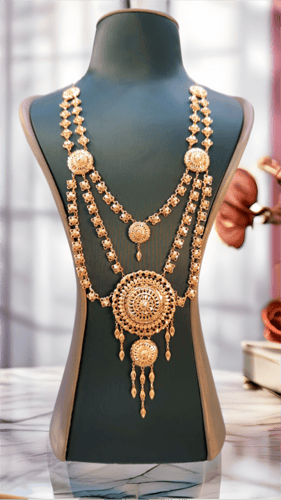 سبحة كرسي جابر تصميم فخم ذهب صافي عيار 21