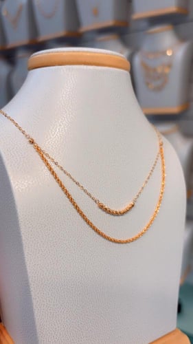 عقد ناعم ذهب صافي عيار 21