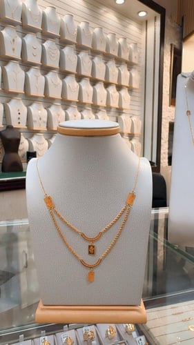 بكج العروس مكون من 6 قطع فاخره ذهب صافي عيار 21