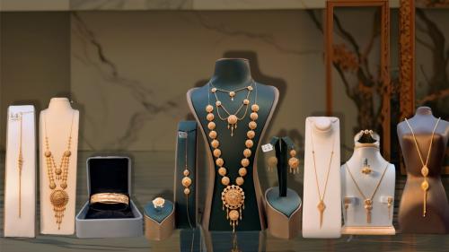 بكج العروس المكون من 15 قطعه فاخره ذهب صافي عيار 2...