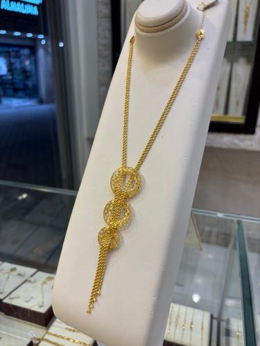 سبحة 3 ادوار ذهب صافي عيار 21