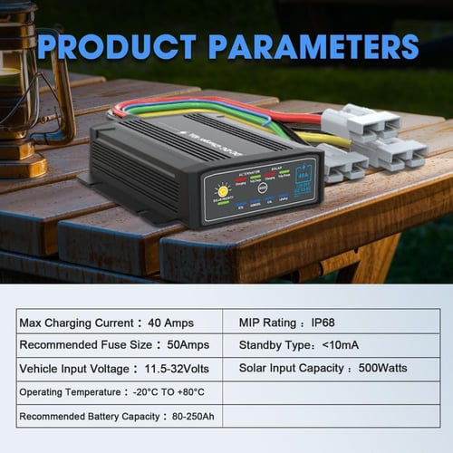 شاحن بطاريات ليثيوم 40 أمبير للسيارات DC-DC