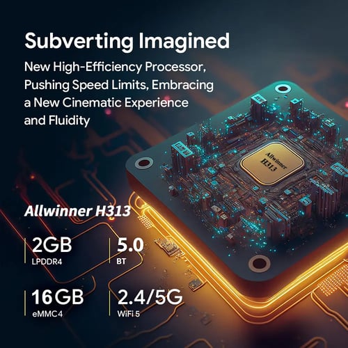 الإصدار العالمي Smart TV Box Android13 Allwinnerh3...