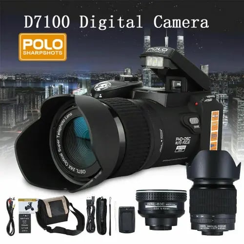 24X زووم بصري HD كاميرا رقمية بولو D7100 33 مليون...