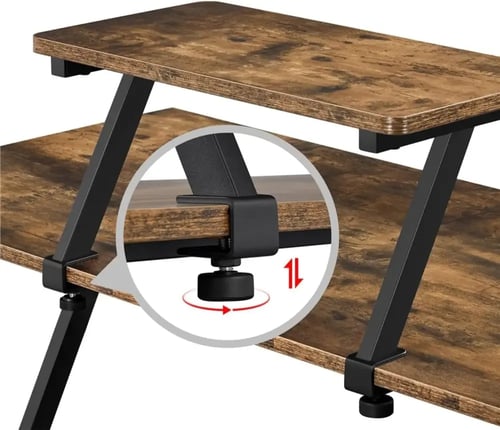 مكتب ألعاب على شكل حرف L، مكتب منزلي، زاوية مستدير...