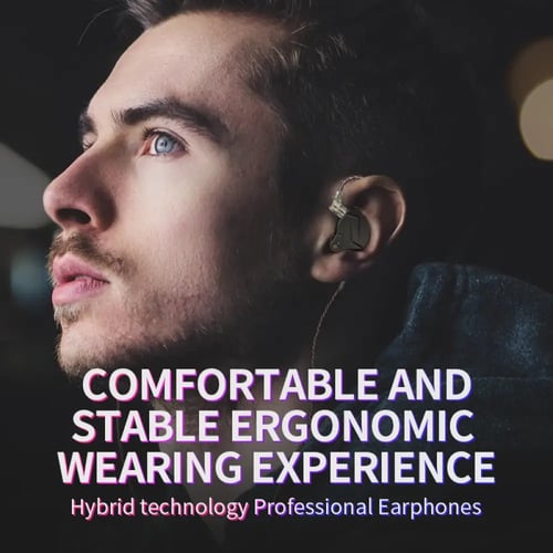 سماعات الأذن الرياضة إلغاء الضوضاء, KZ ZSN برو 1BA...