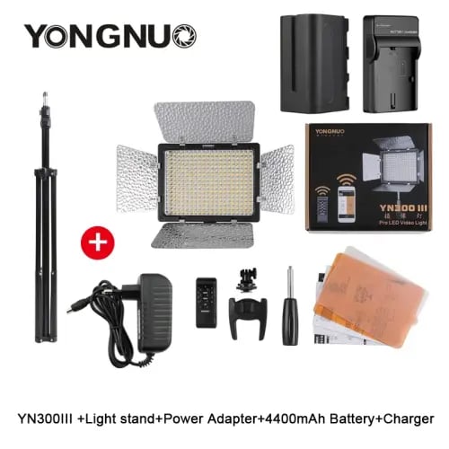 YongNuo YN300 III YN300III 3200k-5500K CRI95 كامير...