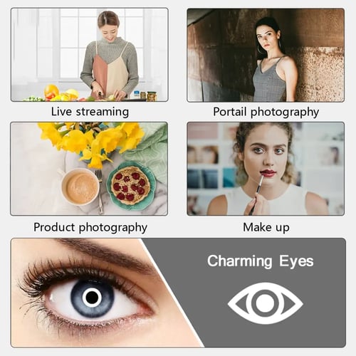 عكس الضوء LED Selfie الدائري الخفيفة ، حامل الهاتف...