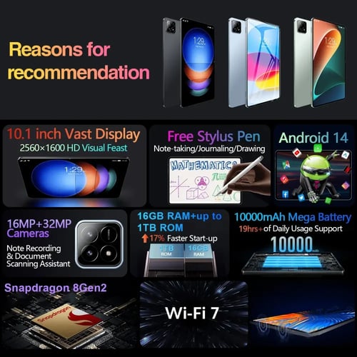 جهاز لوحي من شاومى باد 6s برو ، أندرويد 14 ، دراجو...
