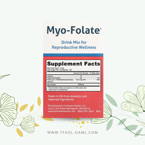 Myo-Folate مزيج شراب الخصوبة 30 ظرف