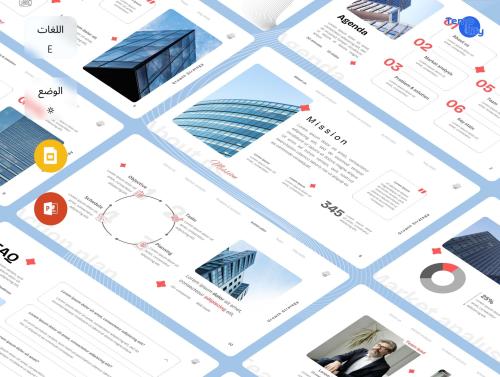 قالب PowerPoint و Google Slides احترافي للعروض الت...