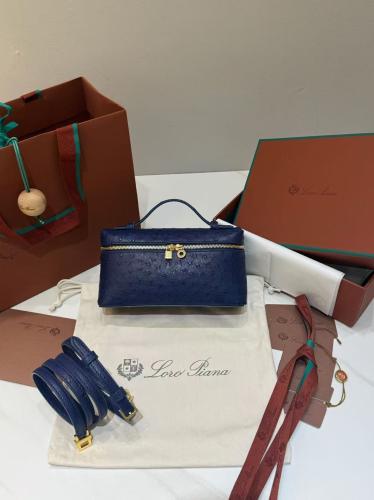 LORO PIANA OSTRICH size 19cm